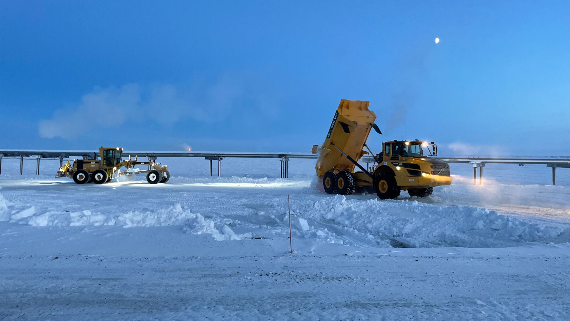 LS05 Pipeline Replacement Ice Road